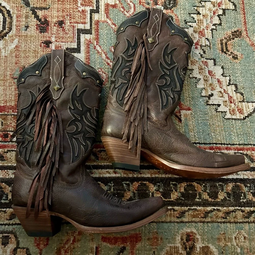 EUC Corral Leather Cowboy Boots Sz 10M - Picture 2 of 10